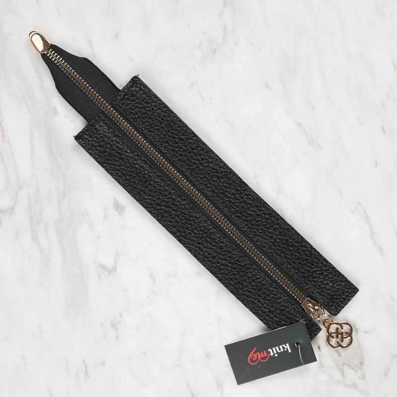 Knitme Bag Zipper 6×22 cm Black BA-0071