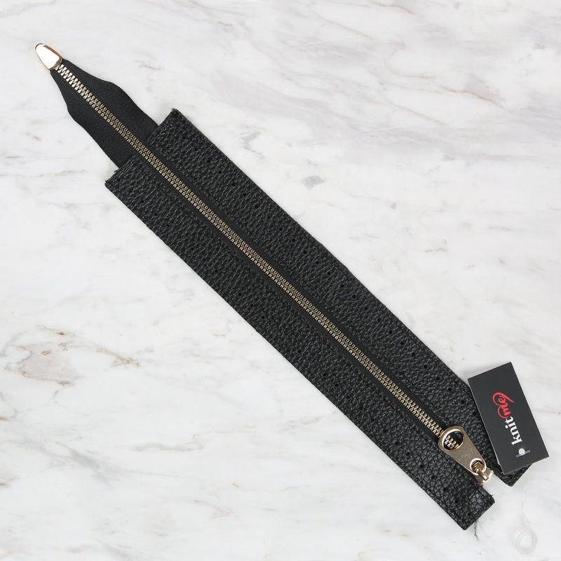 Knitme Bag Zipper 6×30 cm Black BA-0066
