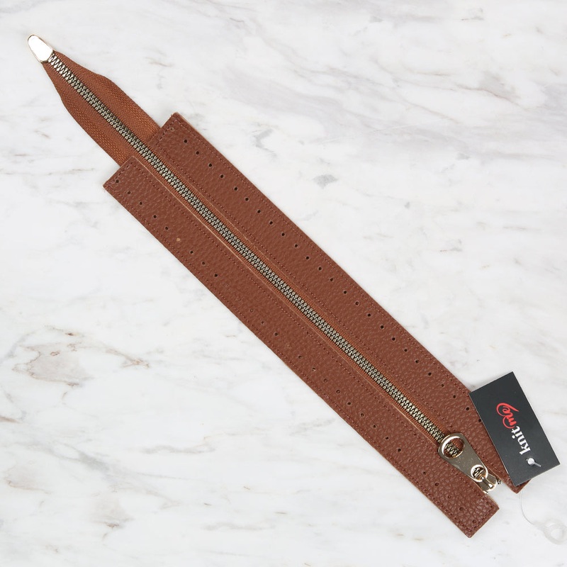 Knitme Bag Zipper 6×30 cm Taba BA-0066