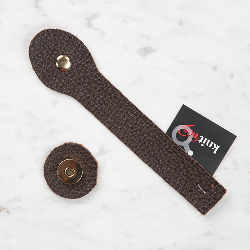Knitme Snap Bag Cover 2.5×17 cm Brown BA-0045