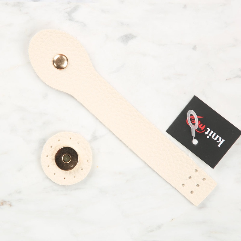 Knitme Snap Bag Cover 2.5×17 cm Cream BA-0045