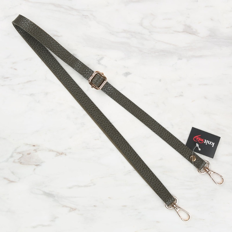 Knitme Sliding Buckle Bag Strap 135×1.5 cm Khaki BA-0001