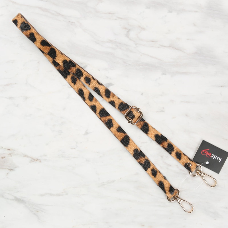 Knitme Sliding Buckle Bag Strap 135×1.5 cm Leopard BA-0001