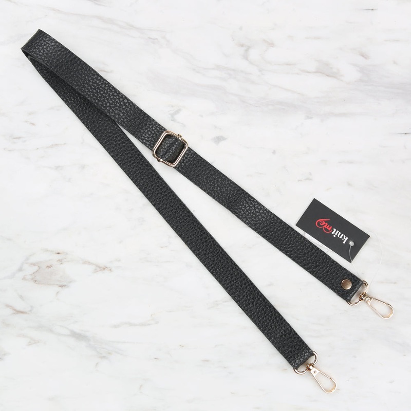 Knitme Sliding Buckle Bag Strap 135x2cm Black BA-0002
