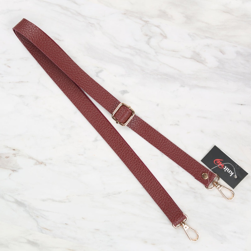 Knitme Sliding Buckle Bag Strap 135x2cm Claret Red BA-0002