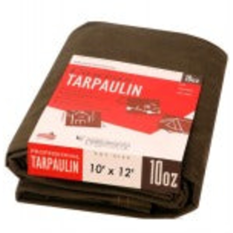 10oz Canvas Tarpaulin, 8 x 16|OLIVE|10OZ 8X16