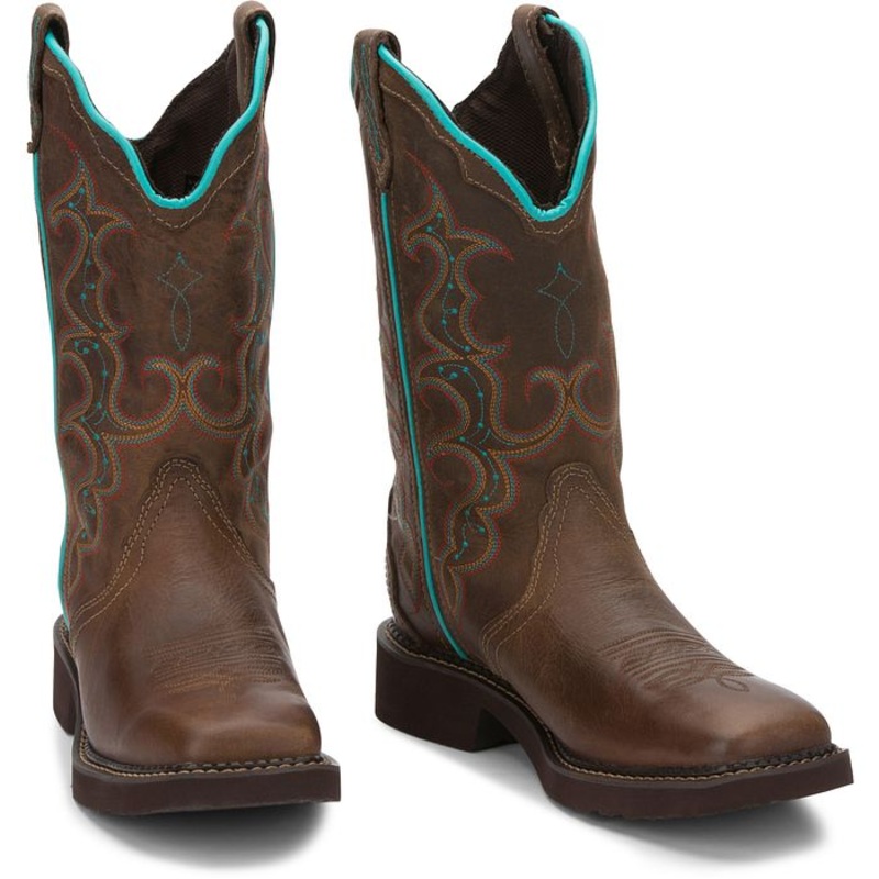 Women’s Raya 12 Western Boot|Tan/Jaguar|Barnwood Brown Cow|6 B|6.5 B|7 B|7.5 B|8 B|8.5 B|9 B|9.5 B|10 B|10.5 B|11 B|5 B