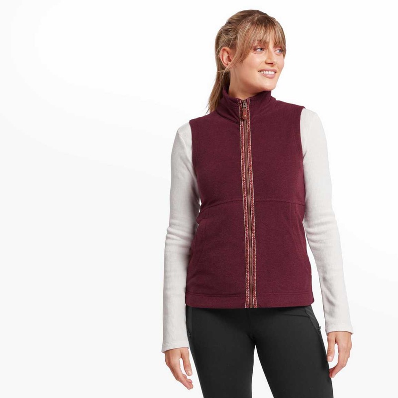 Women’s Rolpa Eco Vest|Beet red|XS|SM|MD|LG|XL|XXL