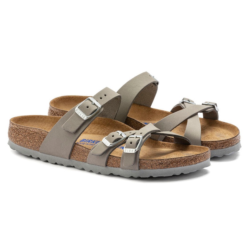 Franca Soft Footbed Nubuck Leather Sandal