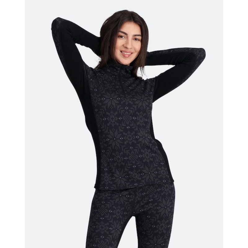 Women’s Edith Half Zip|Black|XS|SM|MD|LG|XL