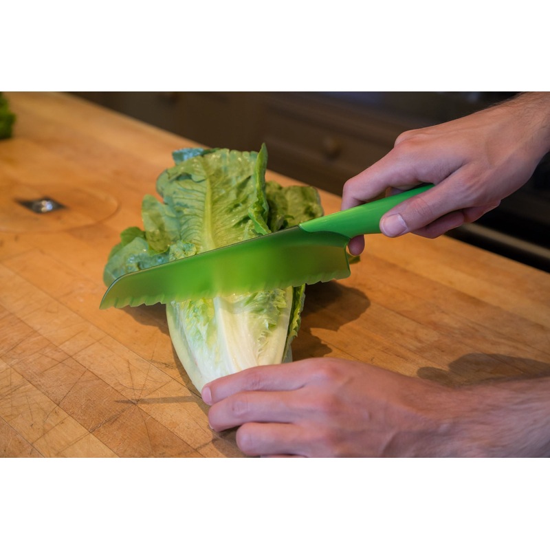 Zyliss Salad Lettuce Knife|GREEN