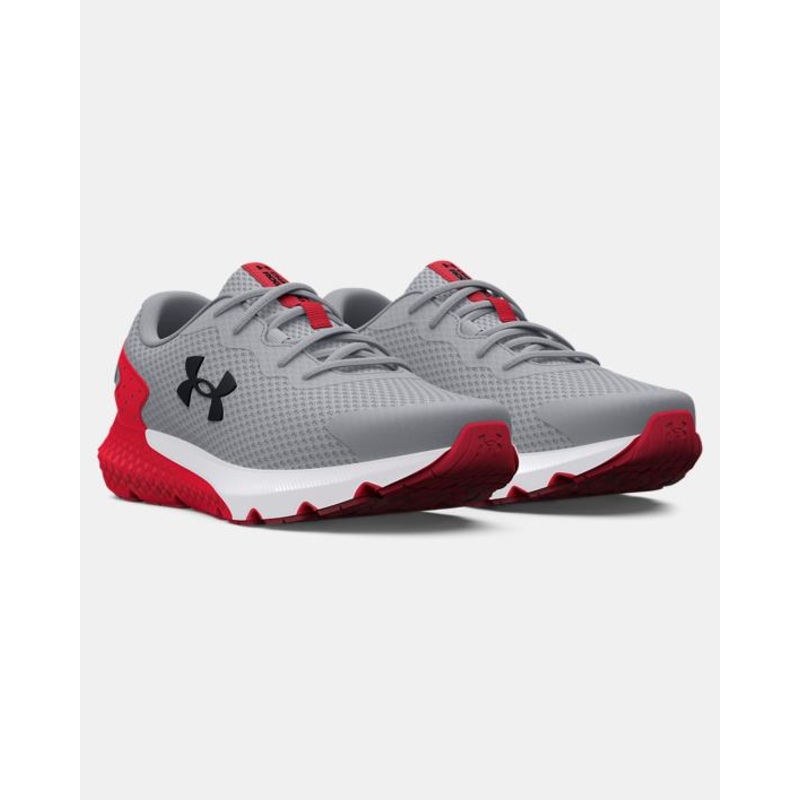 Kids’ Pre-School UA Rogue 3 AL Running Shoe – Mod Gray/Red/Black