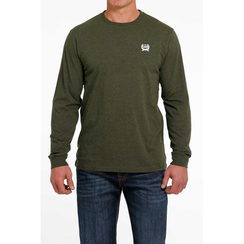 Men’s Cinch Long Sleeve Tee|S|M|L|XL|Green