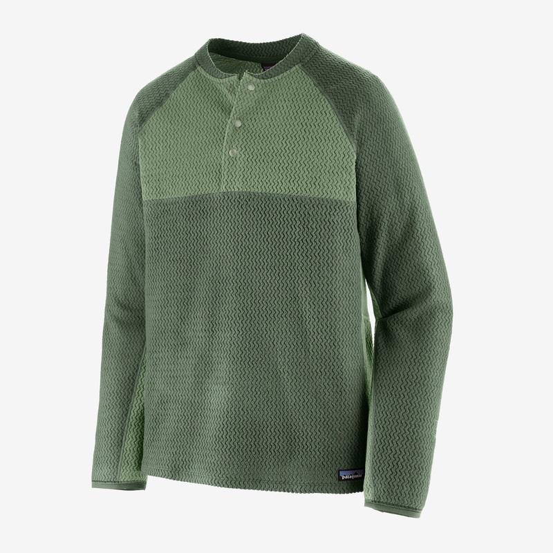Men’s R1 Air Henley|Hemlock green|XS|SM|MD|LG|XL|XXL|3XL