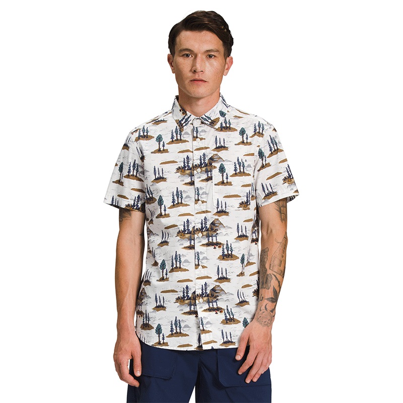 Mens Short-Sleeve Baytrail Pattern Shirt