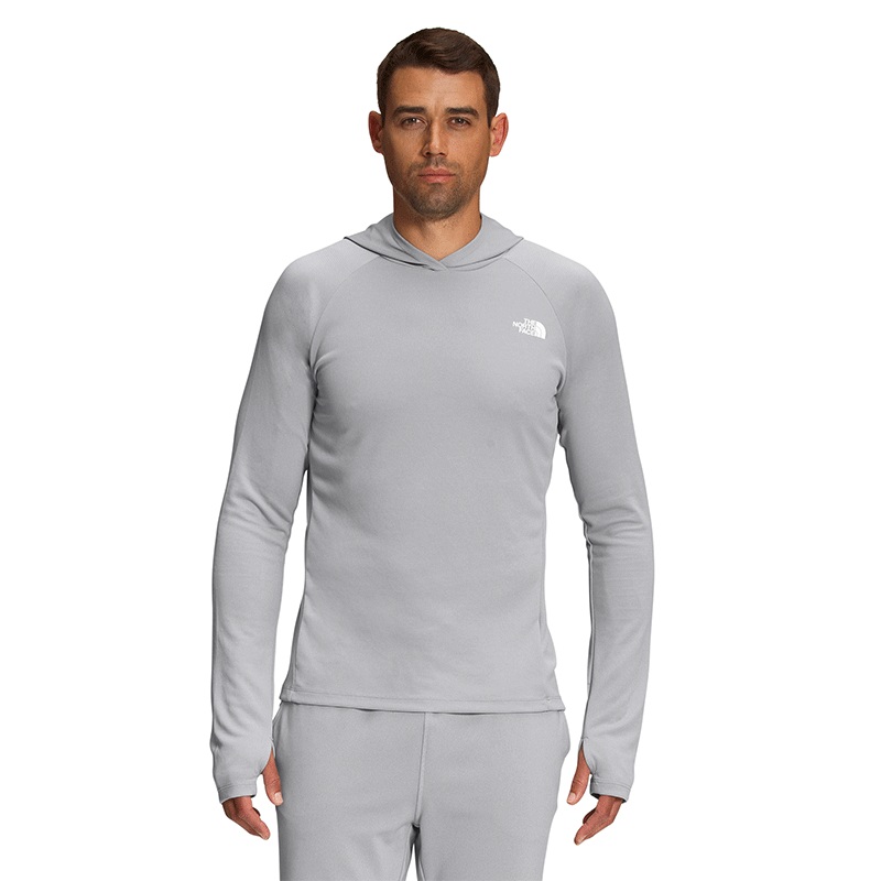 Mens Wander Sun Hoodie|Meld Grey Heather|Super Sonic Blue|SM|MD|LG|XL|XXL|3XL
