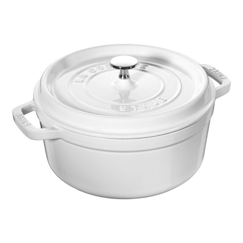 4 Qt Round Cocotte|Black Matte|Cherry|Graphite Grey|Turquoise|White|4 QT