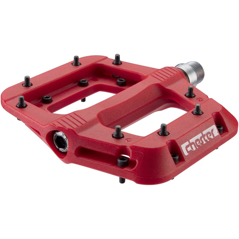 Chester Platform Pedals, Composite, 9/16, Red