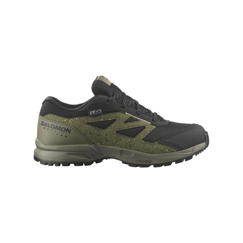Kids’ Outway ClimaSalomon Waterproof Shoe – Deep Lichen Green/Black/Charlock