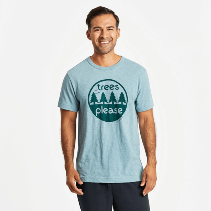 Men’s Trees Please Textured Slub Tee