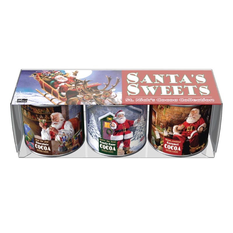 Ralph McDonald’s Santa Sweets Cocoa Gift Set (Three 3oz Tins)