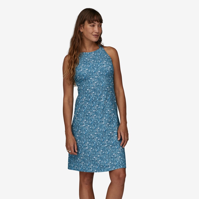Women’s Magnolia Spring Dress|Blockparty/lagoblue|Ink black|XS|SM|MD|LG|XL