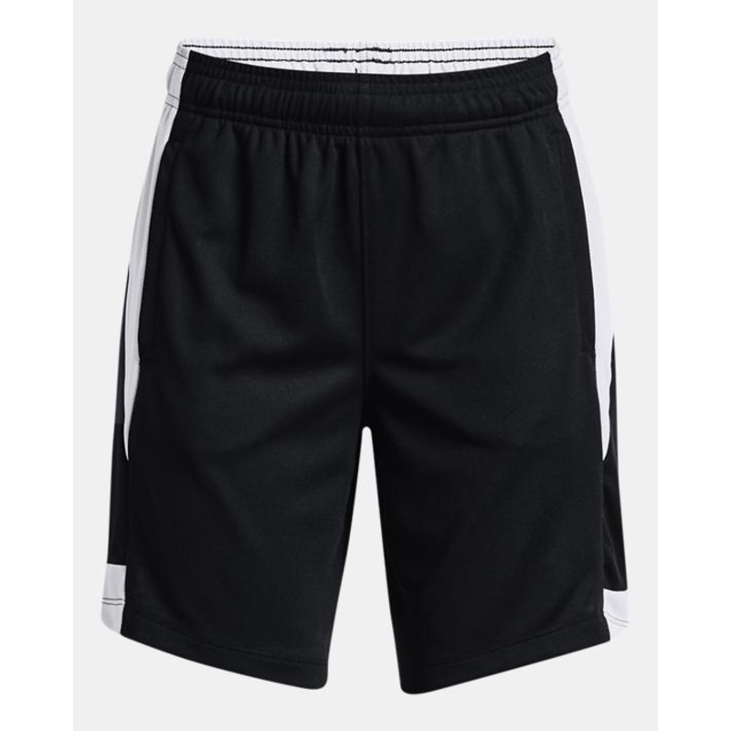 Girls’ Ua Baseline Short|Black/white|YXS|YSM|YMD|YLG|YXL