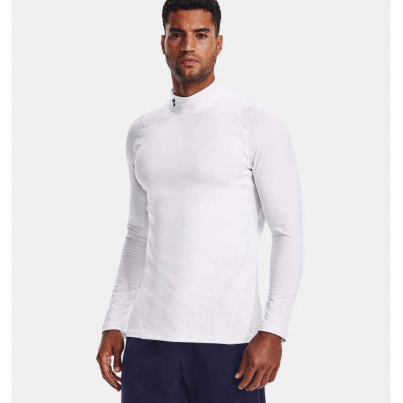 Men’s Cg Armour Fitted Mock|White black|Black white|SM|XL|LGT|MDT|XS|LG|XXL|MD
