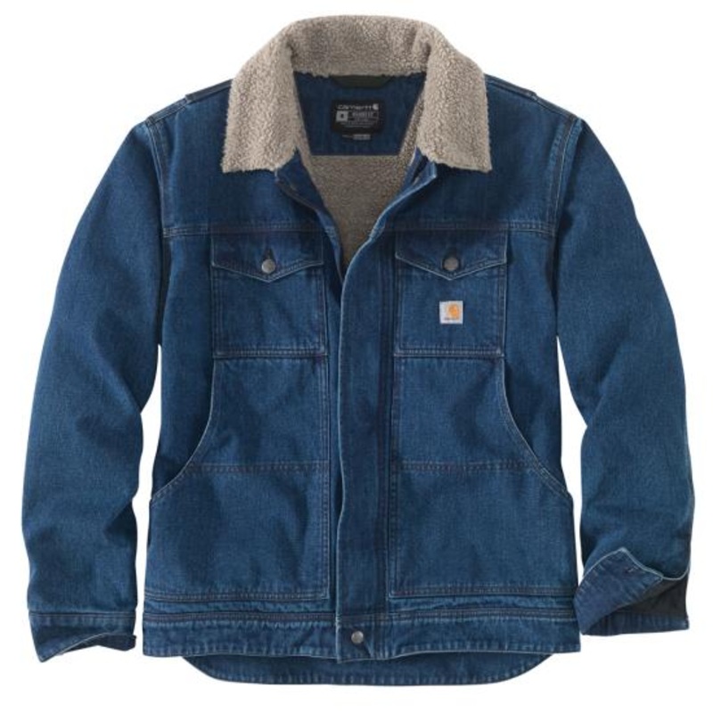 Men’s Relaxed Fit Denim Sherpa-lined Jacket