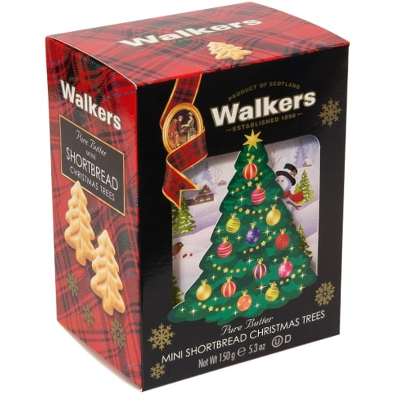 Mini Christmas Tree Shortbread Box