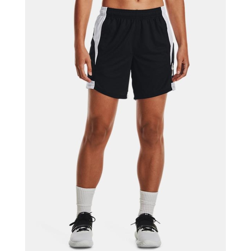 Women’s Ua Baseline Short|Black/white/white|Halo gray/white|XS|SM|MD|LG|XL|XXL|3XL