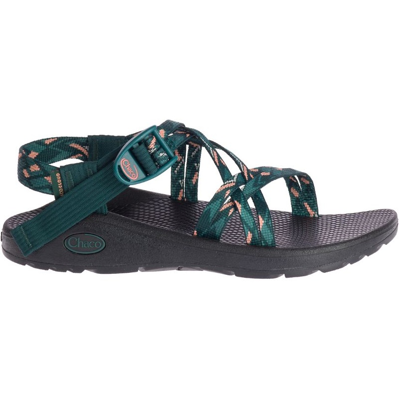 Women’s ZX/1 Cloud Sandal|Warren Pine|Panel Black|Puzzle Azure Blue|6|7|8|9|10|11|12|5
