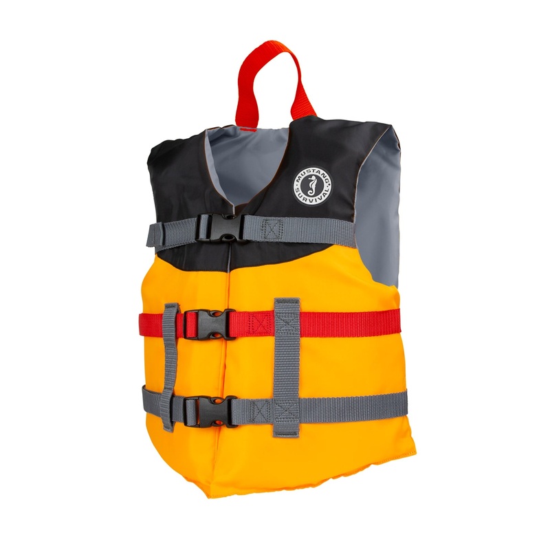 Youth Livery Foam Vest – Mango/black