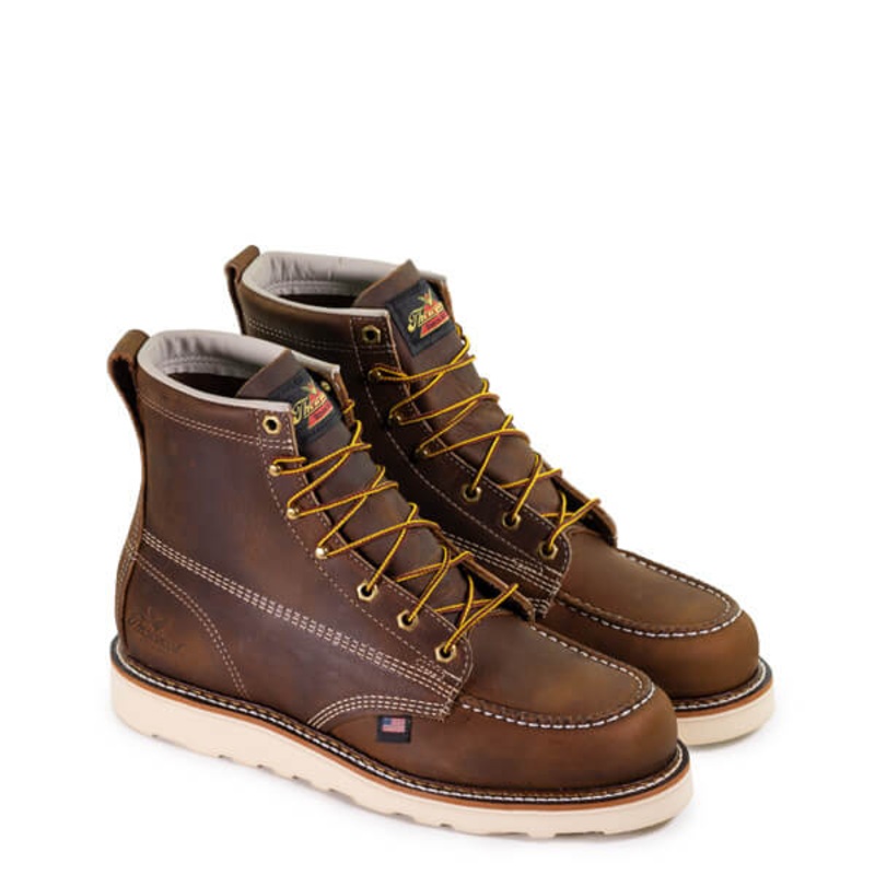 Men’s American Heritage – 6 Trail Crazy Horse Moc Toe – Maxwear Wedge Boot