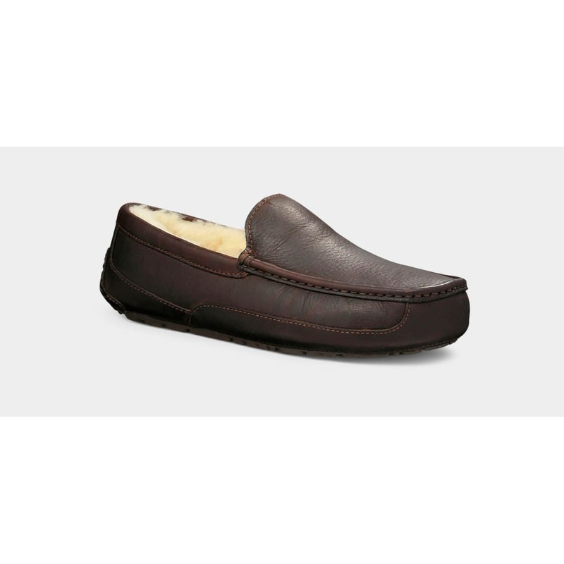 Men’s Ascot Leather Slipper|Dark Spice|7 M|8 M|9 M|10 M|11 M|12 M|13 M|14 M|7 W|8 W|9 W|10 W|11 W|12 W|13 W|14 W