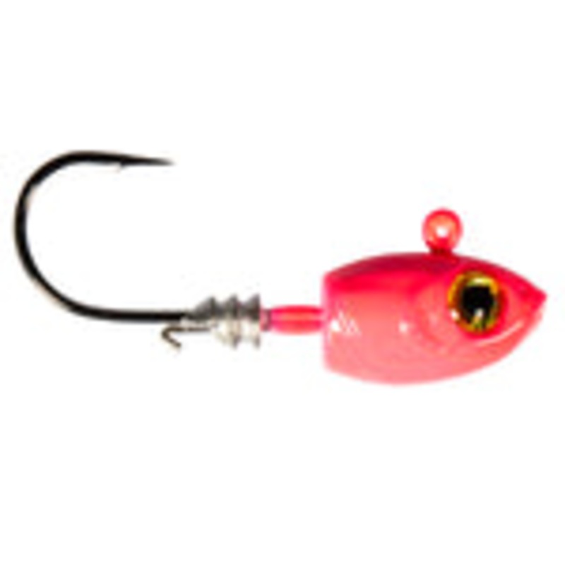 Micro Shad Headz|Pink|Black|Chrtse|Glow|1/16OZ _|1/8OZ _