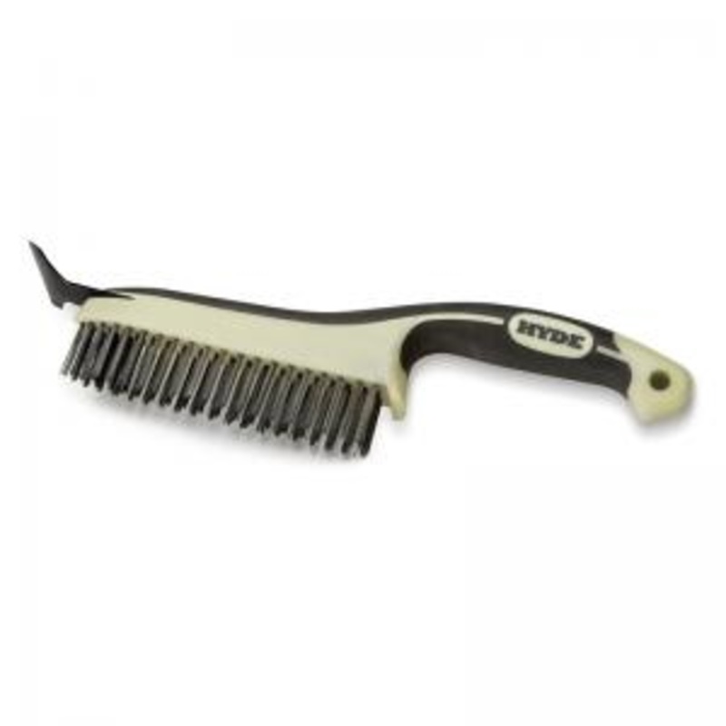Wire Brush with Scraper