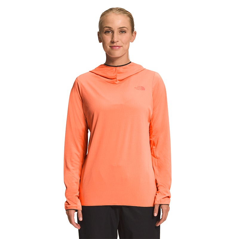 Womens Belay Sun Hoodie|Dusty Coral Orange|XS|SM|MD|LG|XL|XXL