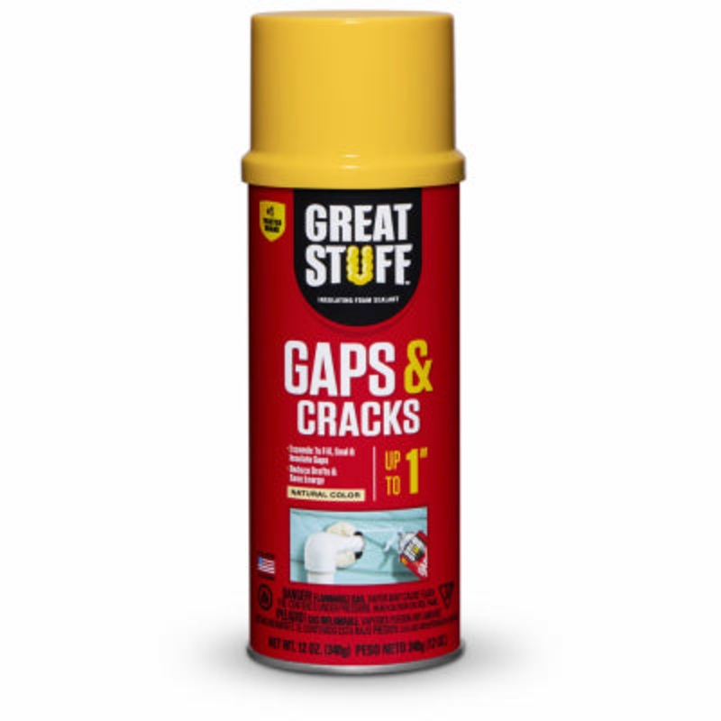 Gaps and Cracks Insulating Foam Sealant with Original Dispenser – 12oz