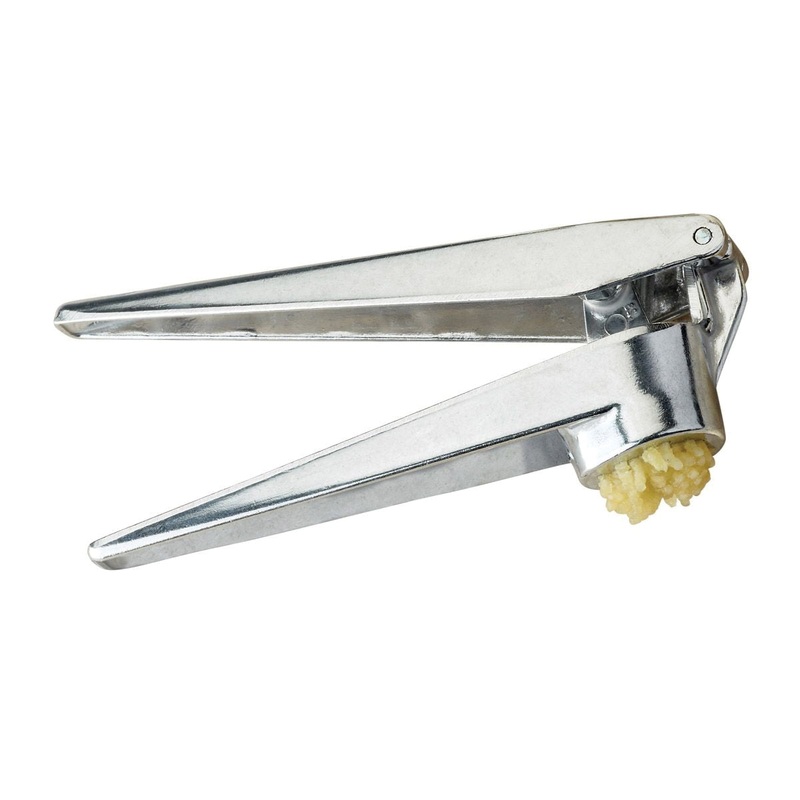 Self-Cleaning Garlic Press