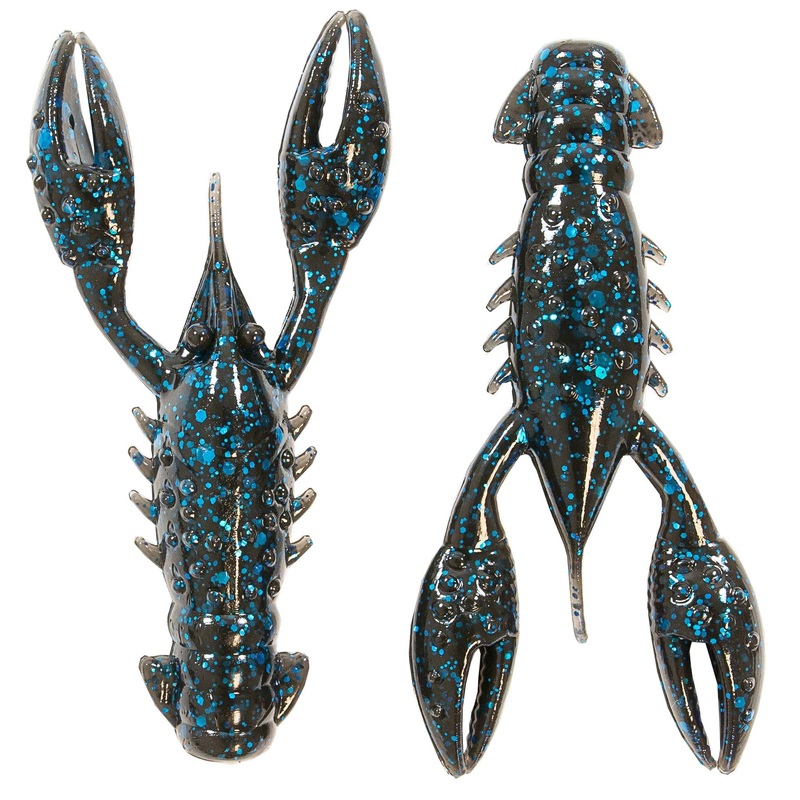 Trd Crawz 2.5in 6pk|Black/blue|Watermelon red|Motor oil|Canada craw|Mudbug|Green pumpkin|2.5IN 6PK