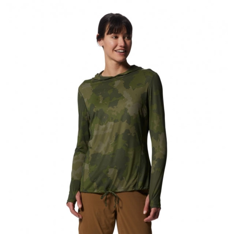 Women’s Crater Lake LS Hoody|Palisades Geo Print|2X|1X