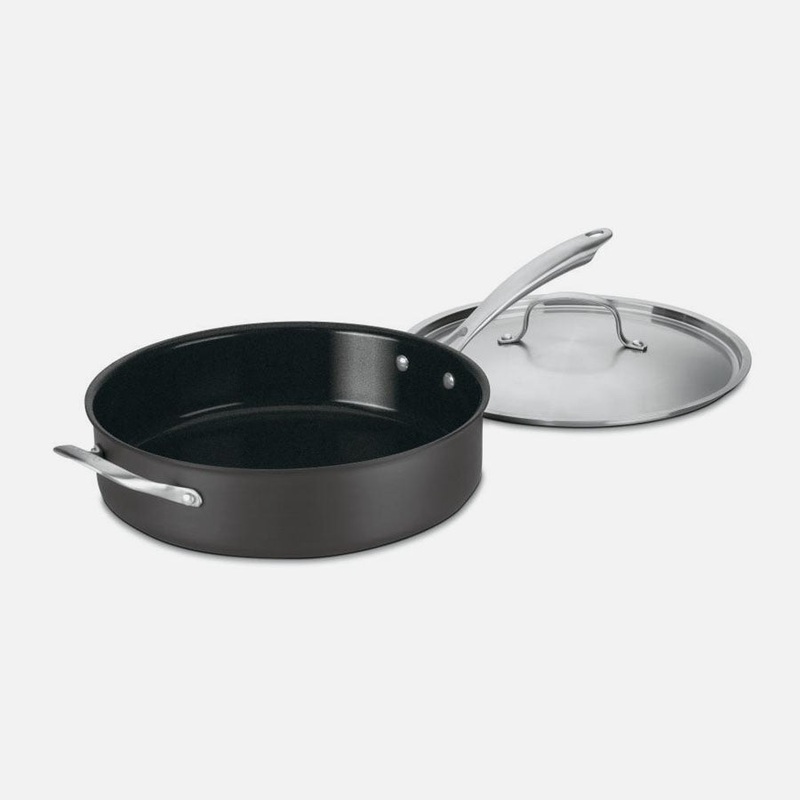 Saute Pan with Helper Handle And Cover