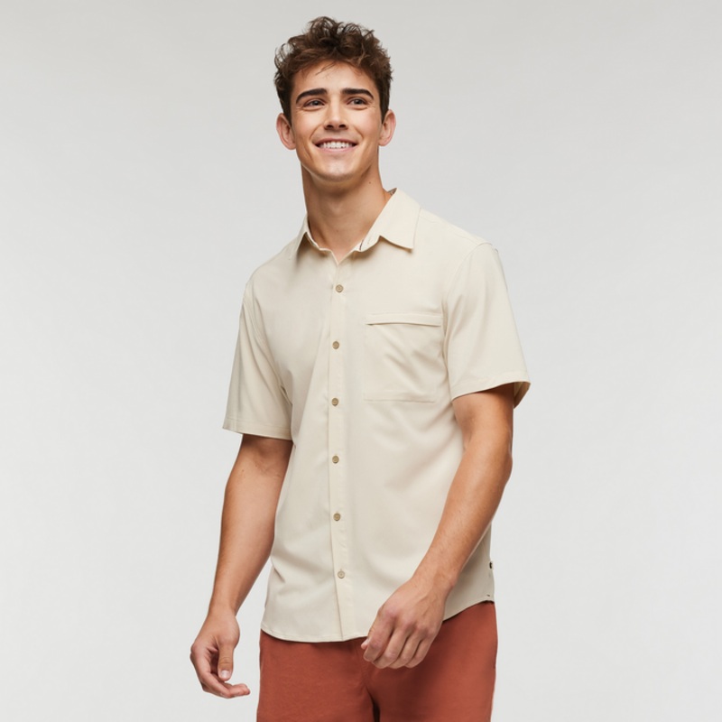 Men’s Cambio Button Up Shirt – Cream