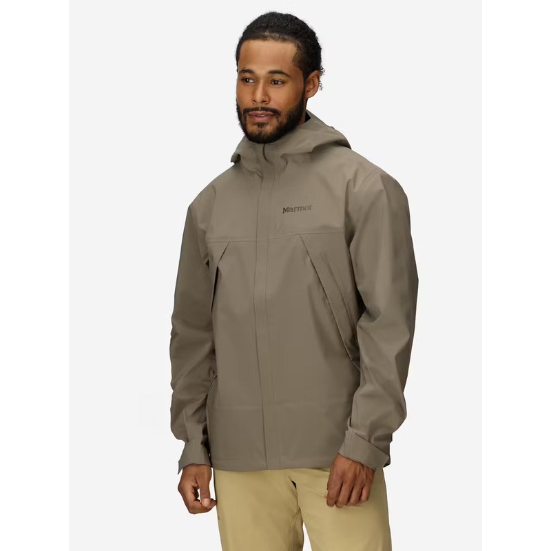 Men’s PreCip Eco Pro Rain Jacket – Claystone Brown