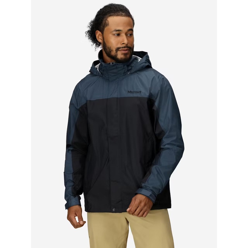 Men’s PreCip Eco Rain Jacket – Black / Thunderhead