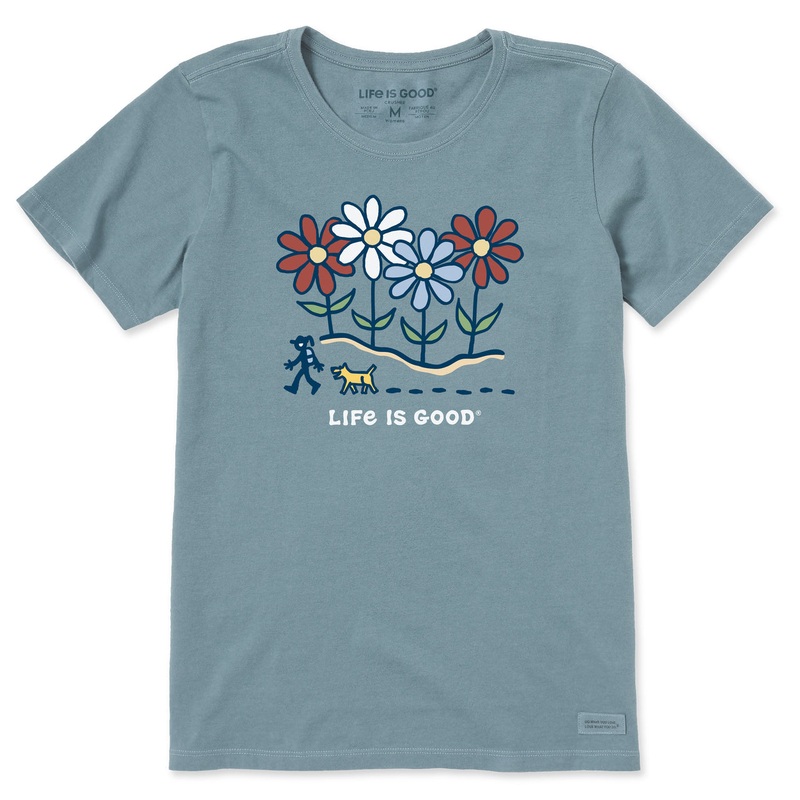 Women’s Daisy Hike Short Sleeve Crusher Tee – Smoky Blue