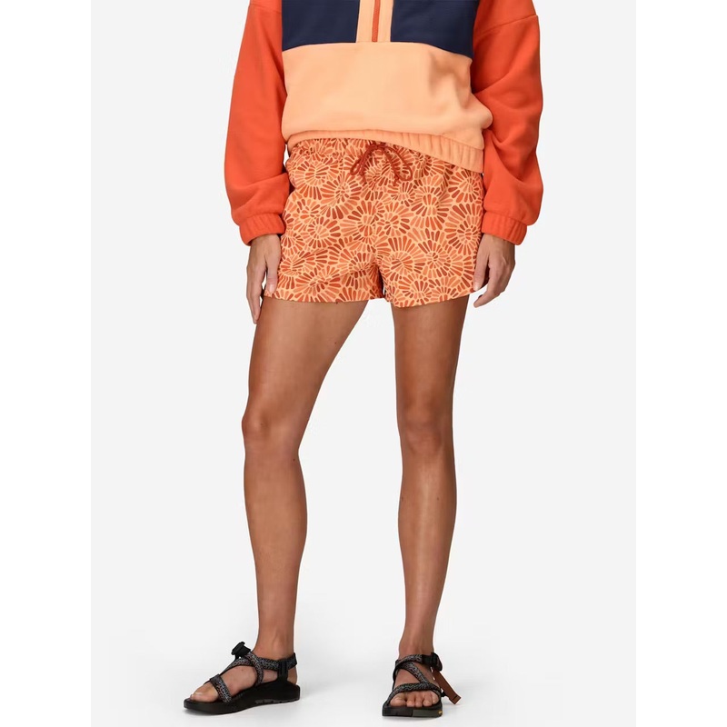 Women’s Juniper Springs Quick-Dry Short 3in UPF 50 – Fresh Apricot Sunburst