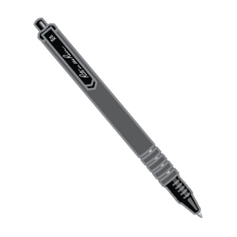 All-Weather Clicker Pen|Black/black ink