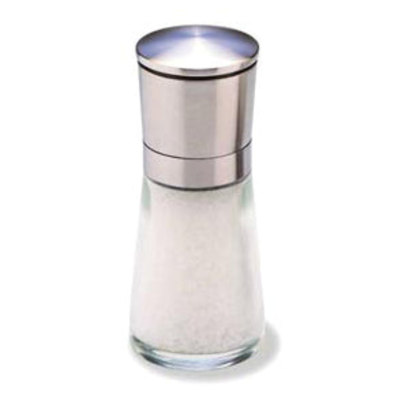 Bavaria Salt Mill|Glass/brushed ss|5.5IN